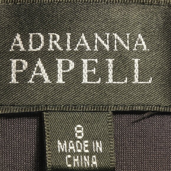 Adrianna Papell Purple Tiered Cocktail Dress – Size 8 - Picture 5 of 5